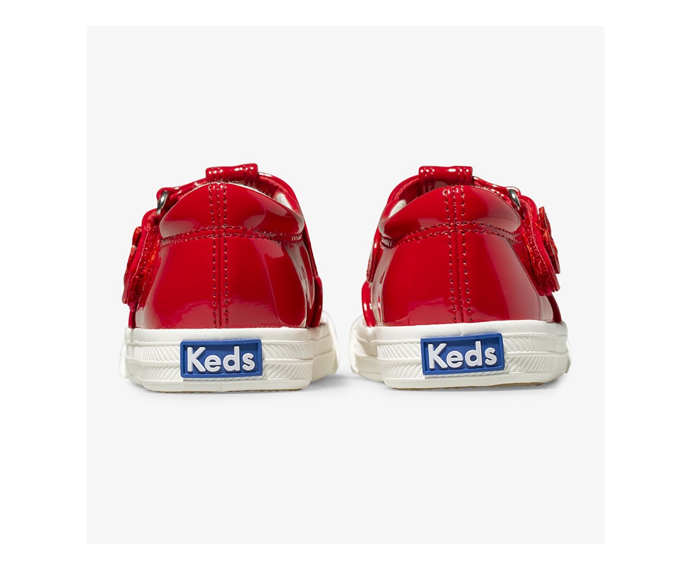 Slip Ons Keds Enfant Rouge - Daphne Patent - 420-RVDIKX